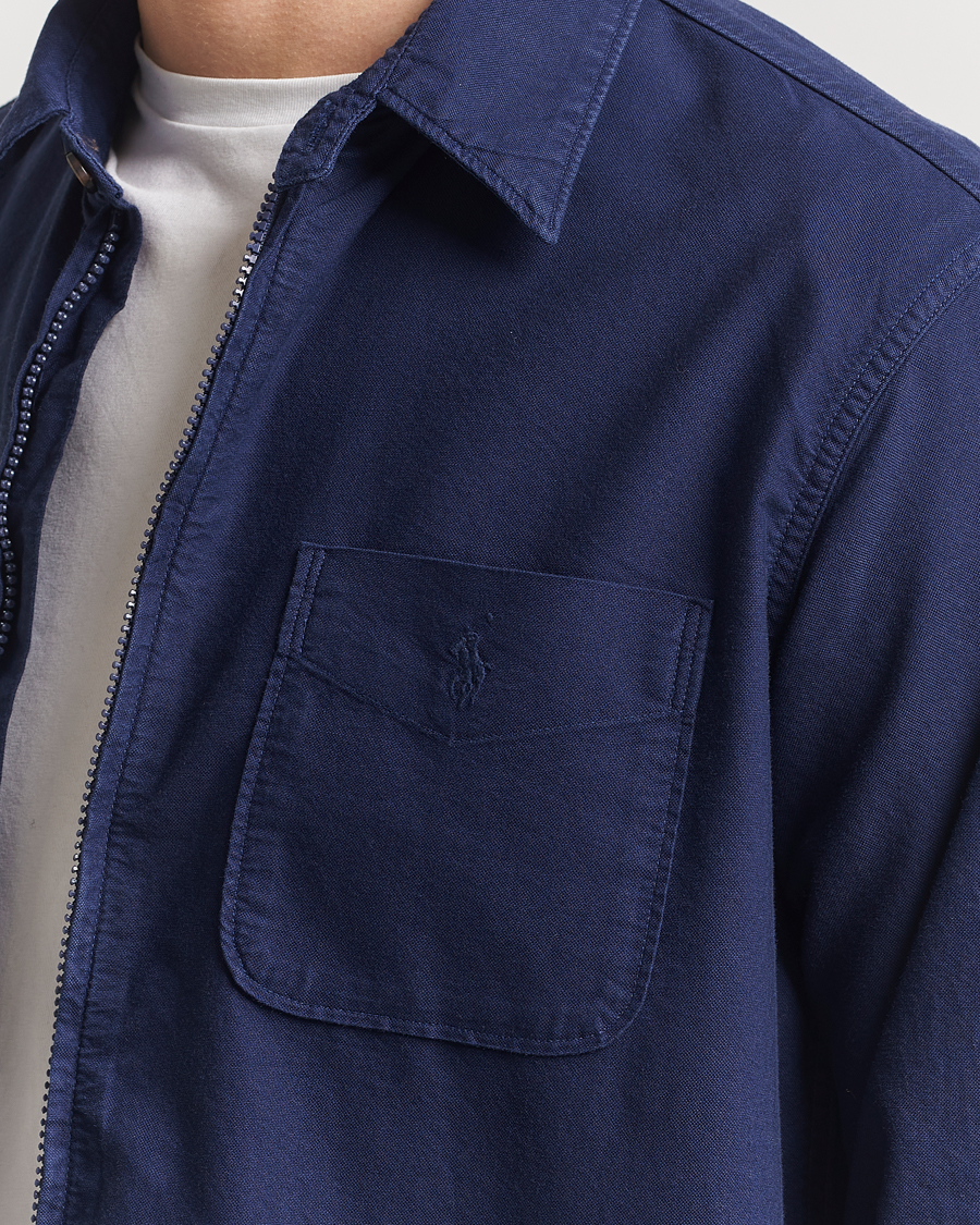Men | Shirts | Polo Ralph Lauren | Full Zip Overshirt Newport Navy
