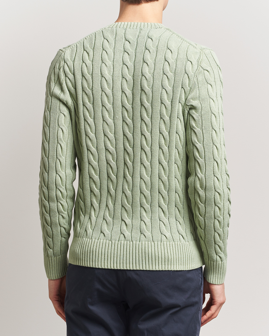 Men | Sweaters & Knitwear | Polo Ralph Lauren | Cotton Cable Pullover Greenstone