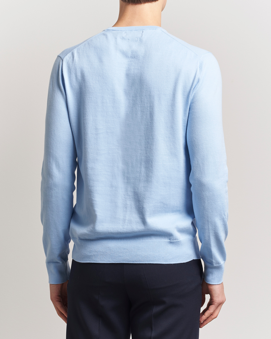 Men | Sweaters & Knitwear | Polo Ralph Lauren | Cotton Crew Neck Sweater Office Blue