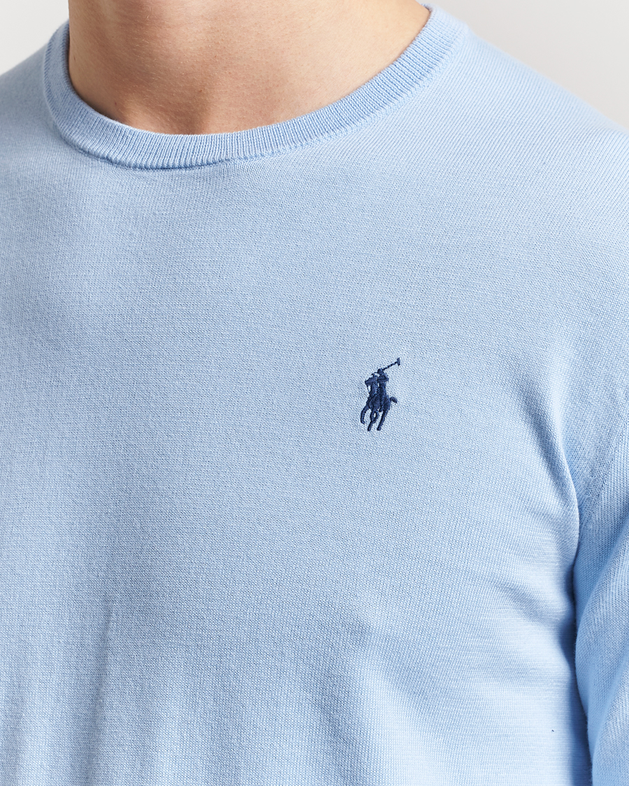 Men | Sweaters & Knitwear | Polo Ralph Lauren | Cotton Crew Neck Sweater Office Blue