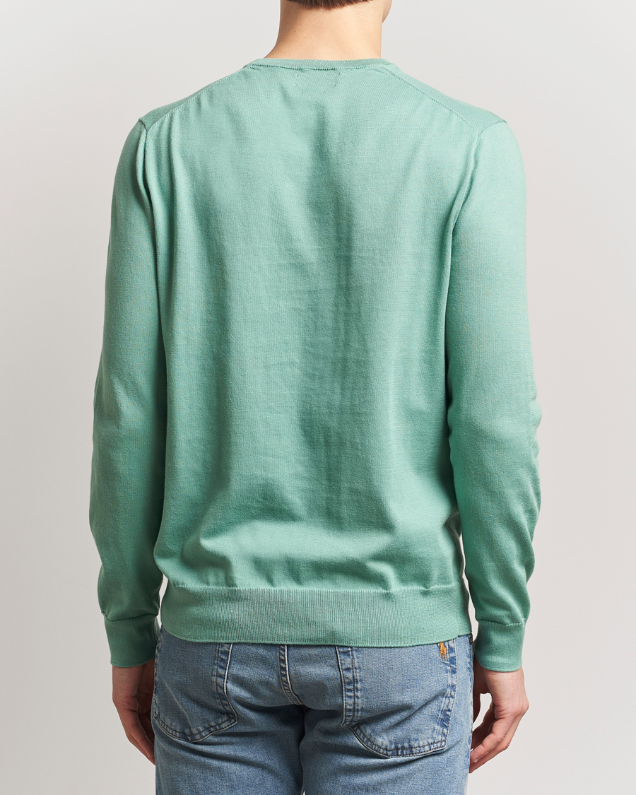 Men | Sweaters & Knitwear | Polo Ralph Lauren | Cotton Crew Neck Sweater Faded Mint