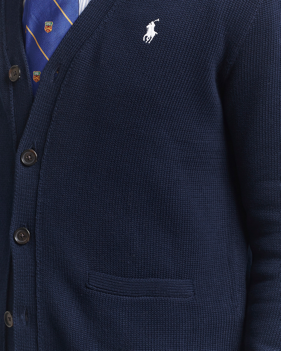 Men | Sweaters & Knitwear | Polo Ralph Lauren | Cotton Cardigan Hunter Navy