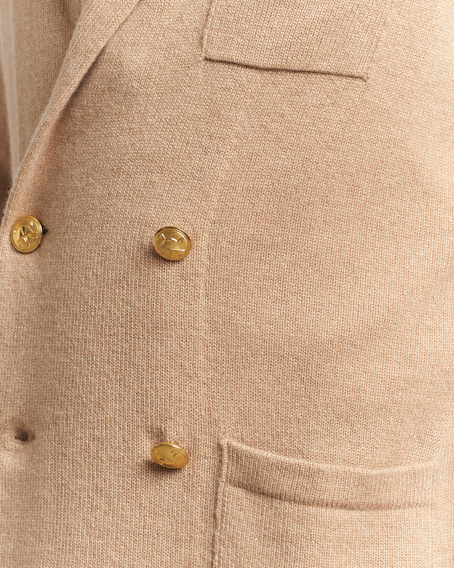 Men | Sweaters & Knitwear | Polo Ralph Lauren | Double Breasted Cashmere Cardigan Dune Melange