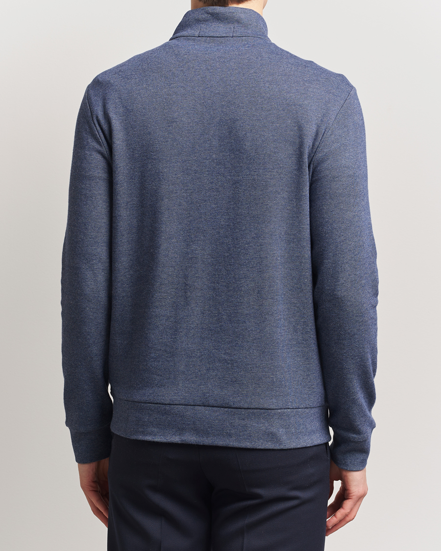 Men | Sweaters & Knitwear | Polo Ralph Lauren | Luxury Texture Half Zip Spring Navy Heather