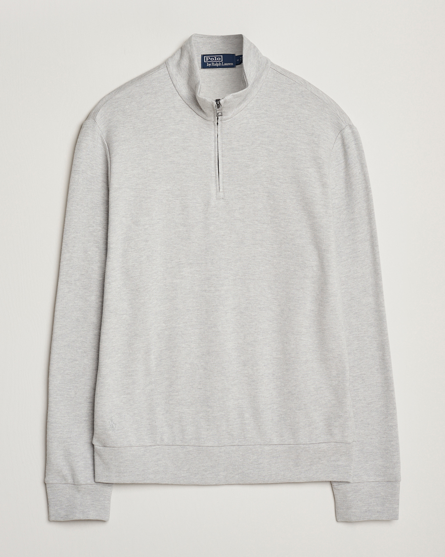 Men | Sweaters & Knitwear | Polo Ralph Lauren | Luxury Texture Half Zip Spring Heather