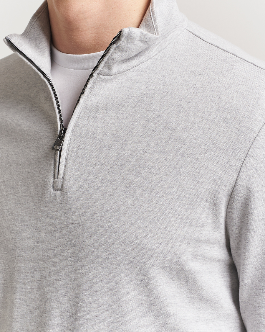 Men | Sweaters & Knitwear | Polo Ralph Lauren | Luxury Texture Half Zip Spring Heather