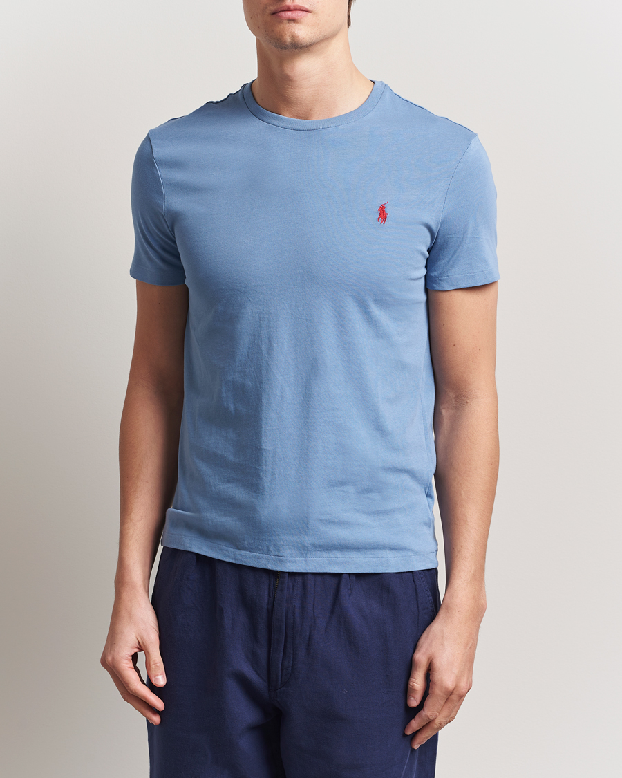 Men | T-Shirts | Polo Ralph Lauren | Crew Neck T-Shirt Campus Blue