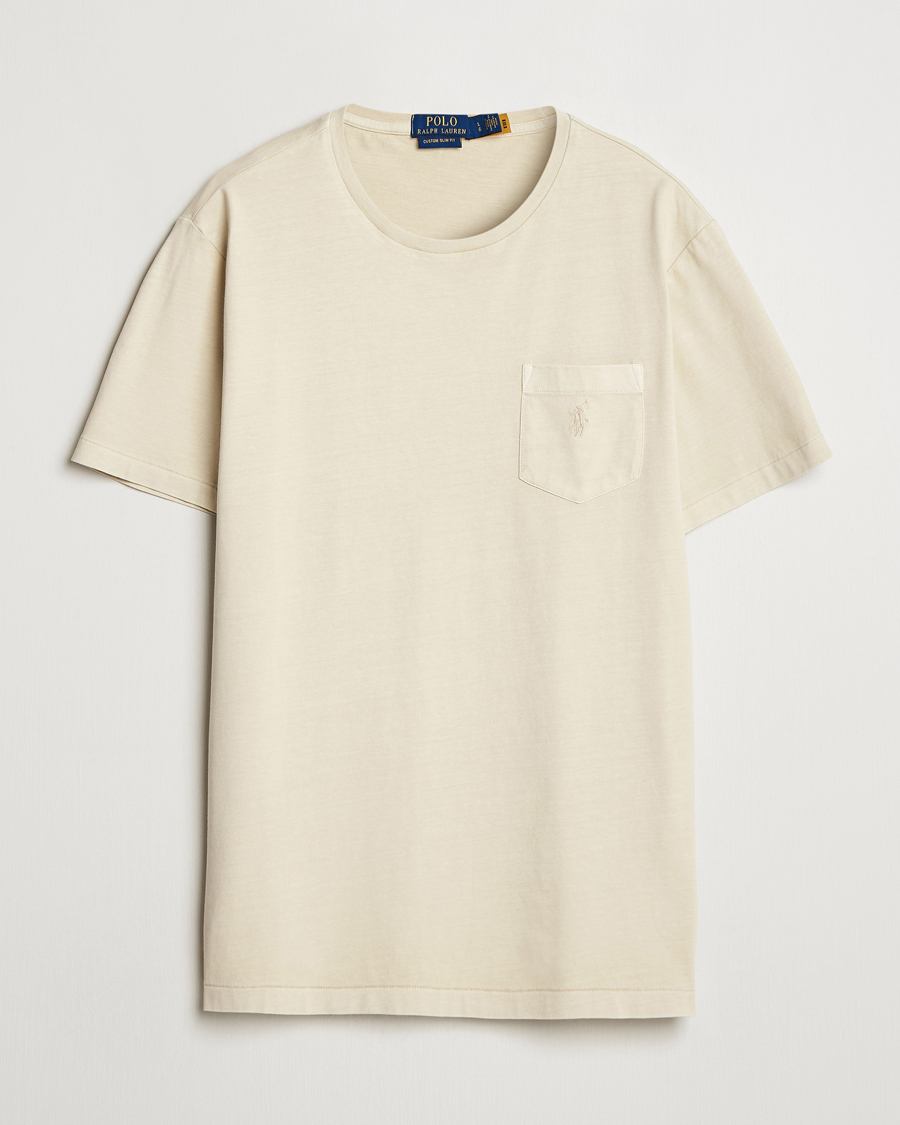 Men | T-Shirts | Polo Ralph Lauren | Crew Neck Pocket T-Shirt Natural