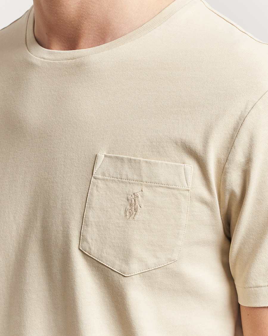 Men | T-Shirts | Polo Ralph Lauren | Crew Neck Pocket T-Shirt Natural