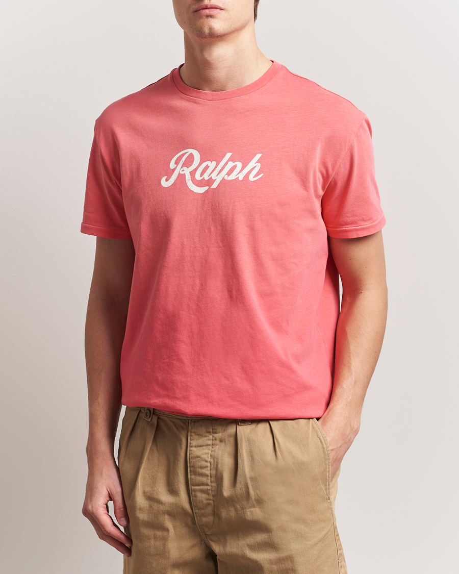 Men | T-Shirts | Polo Ralph Lauren | Printed Ralph T-Shirt Pale Red