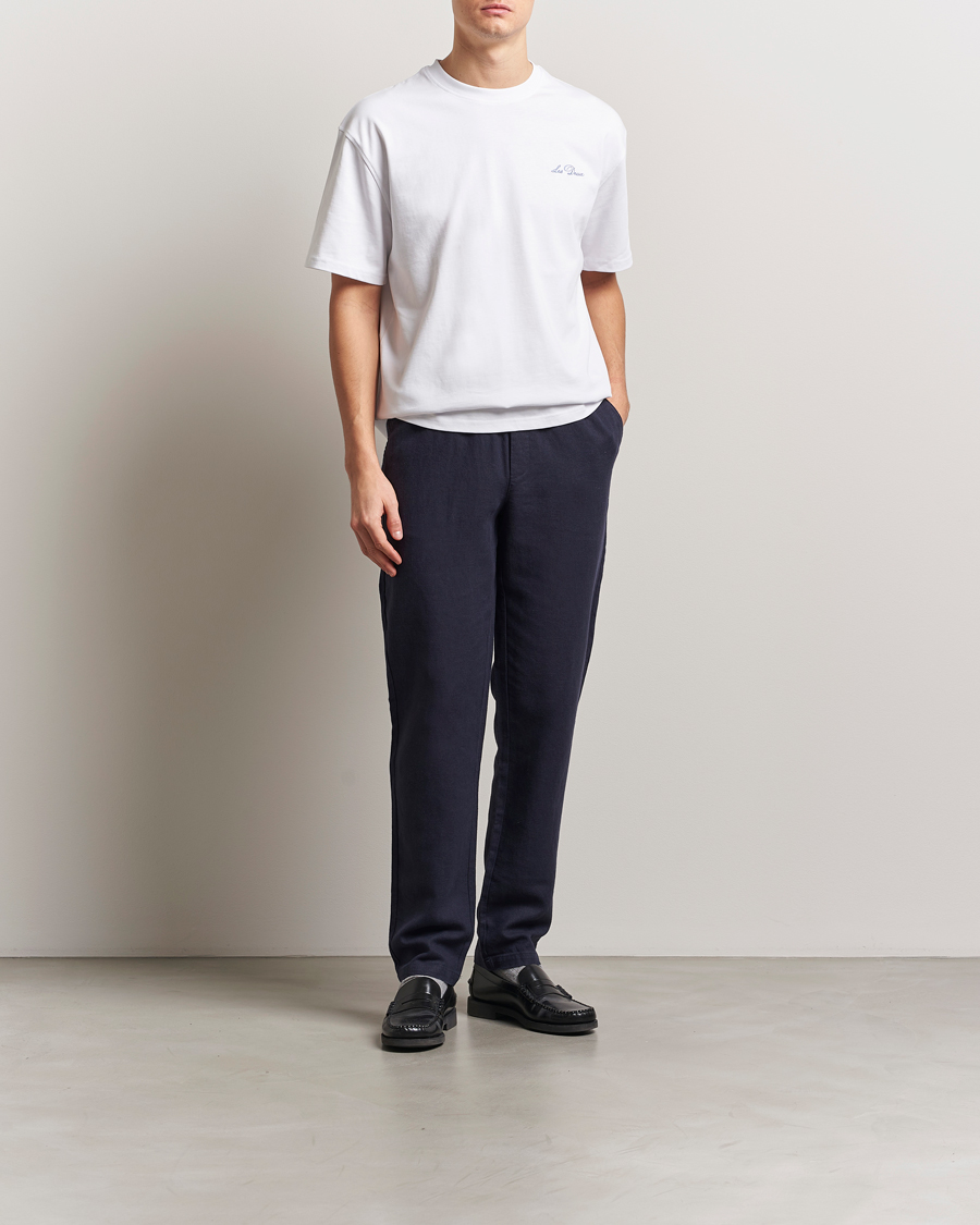 Men | Trousers | LES DEUX | Patrick Linen Pants Navy