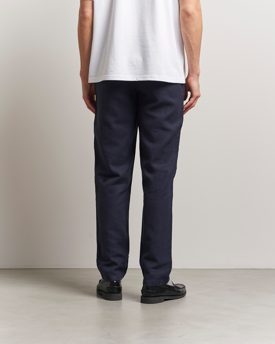 Men | Trousers | LES DEUX | Patrick Linen Pants Navy