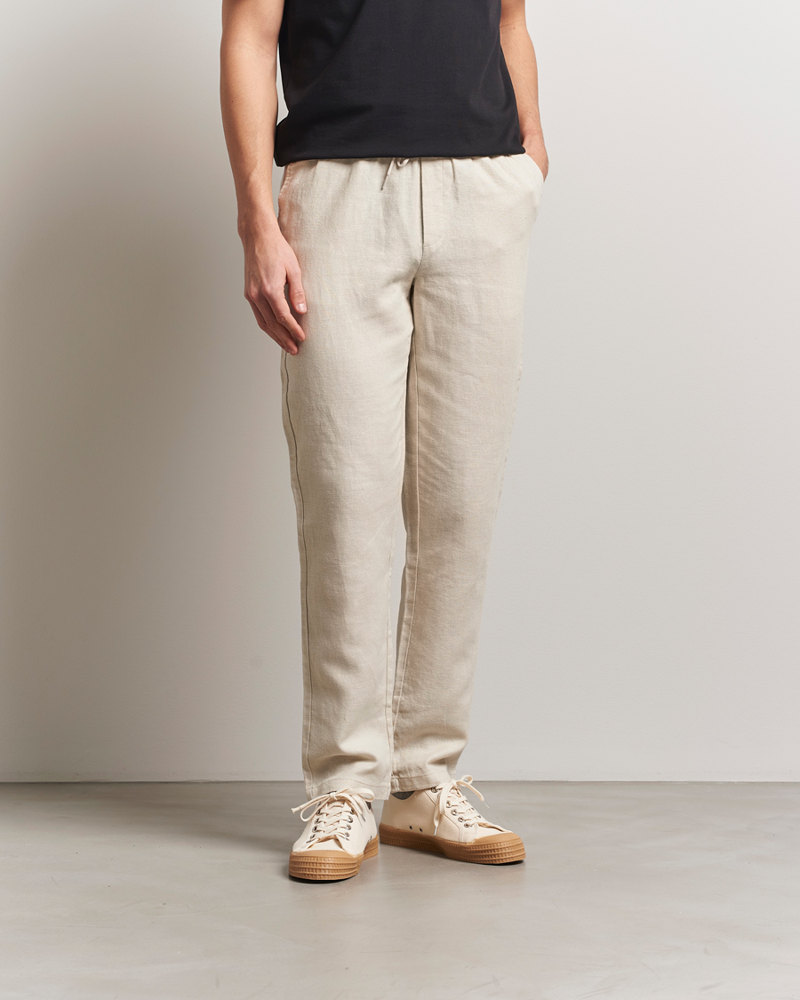 Men | Trousers | LES DEUX | Patrick Linen Pants Light Sand