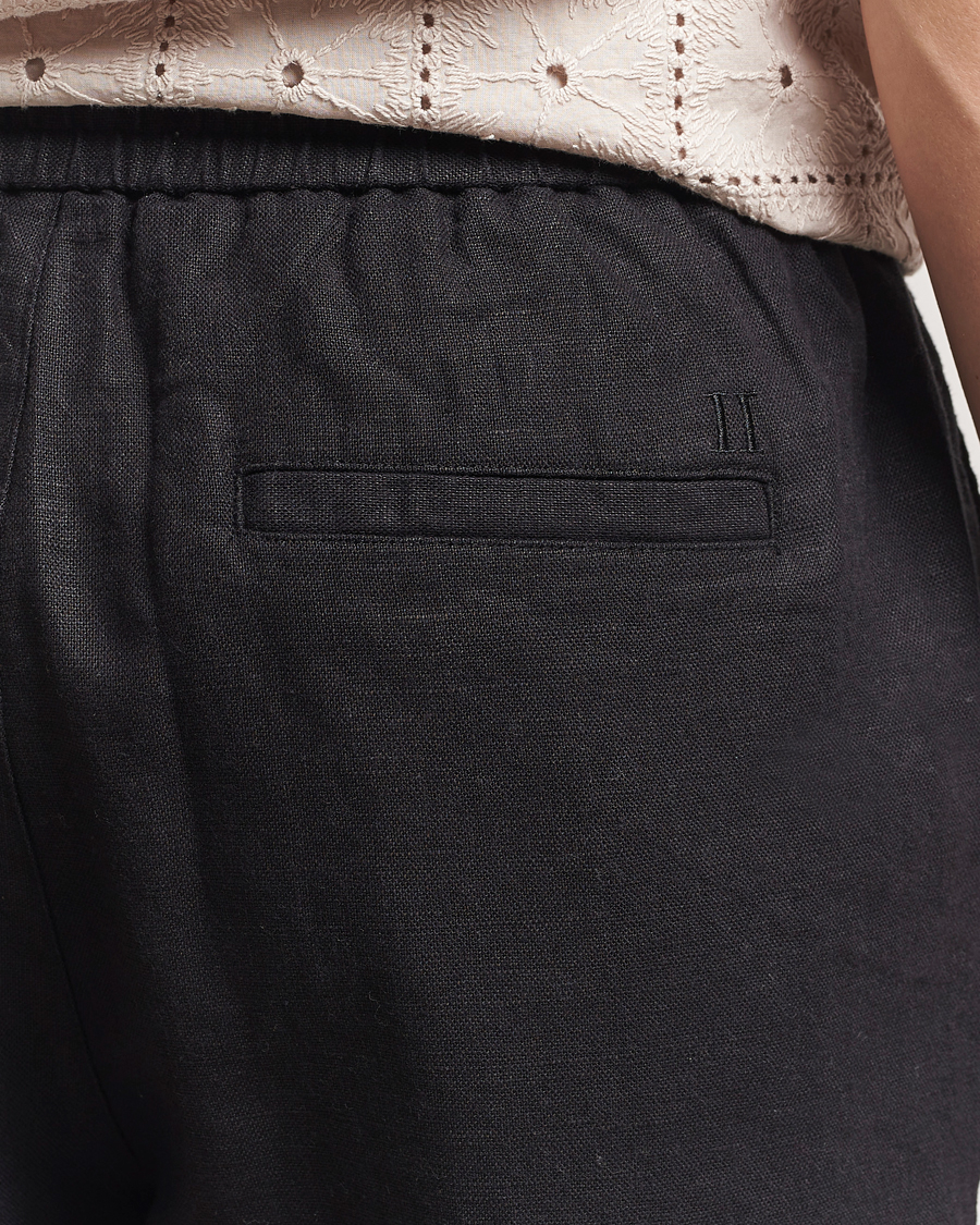 Men | Shorts | LES DEUX | Otto Linen Shorts Black