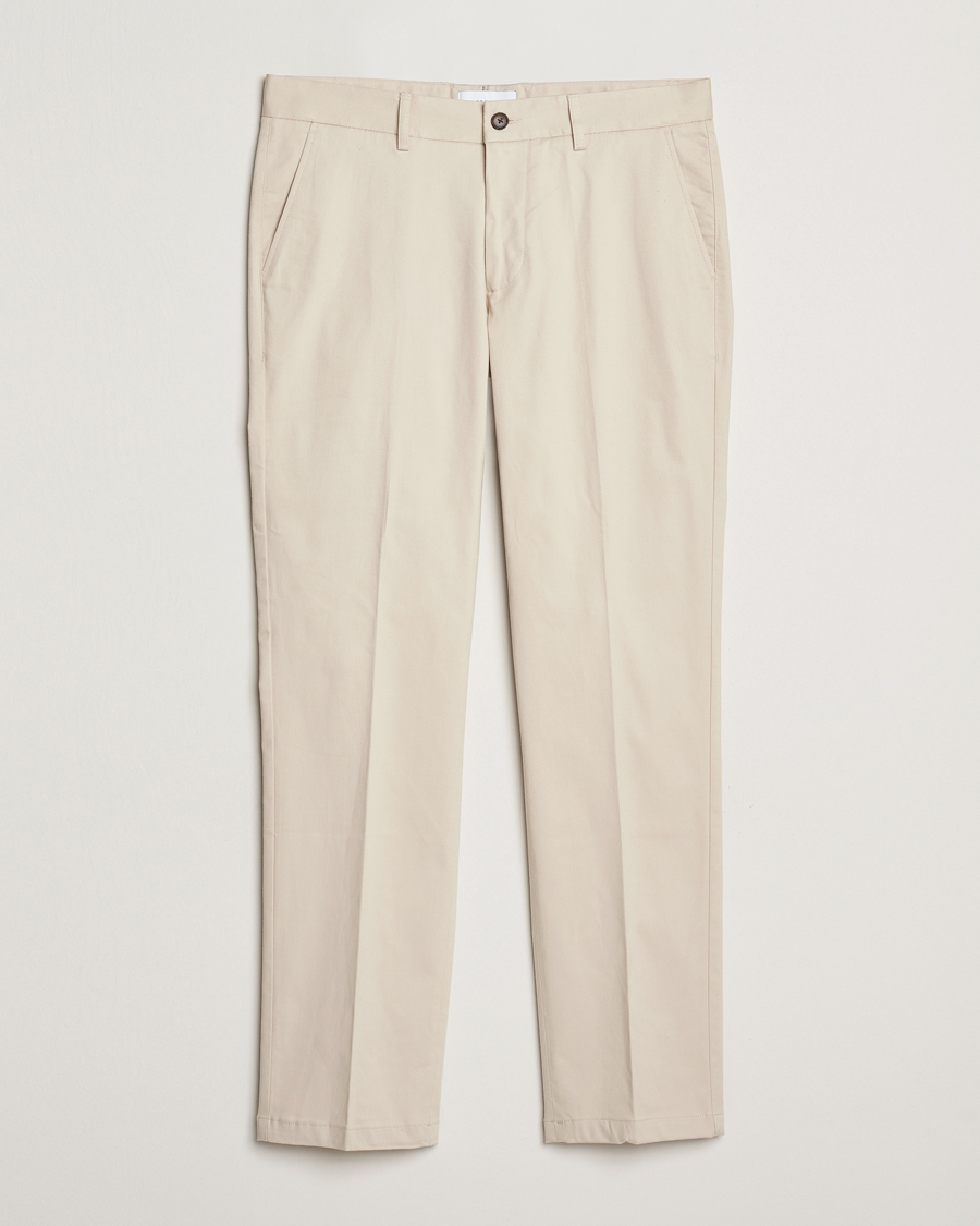 Men | Trousers | LES DEUX | Como Reg Cotton Chino Beige