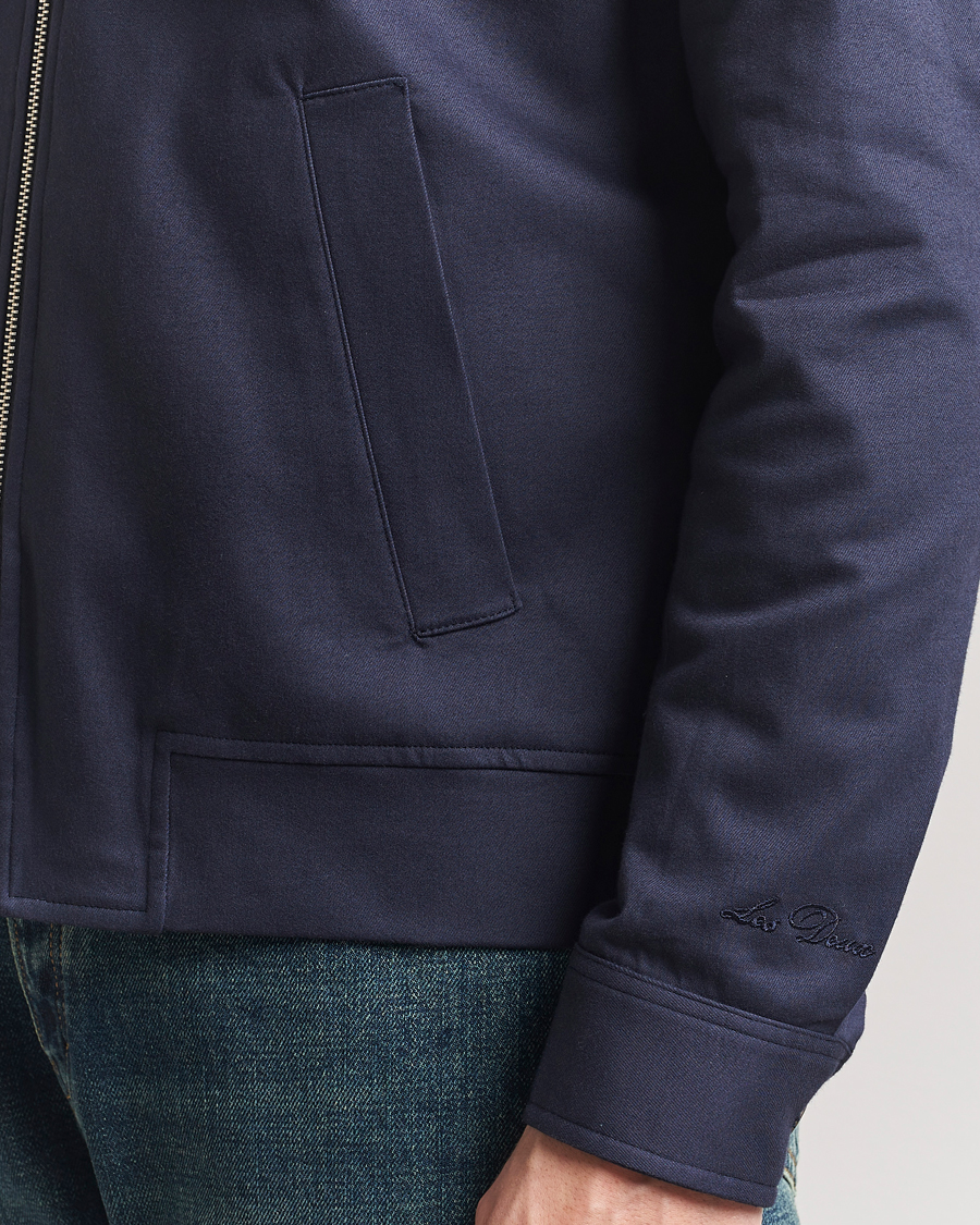 Men | Coats & Jackets | LES DEUX | Como Cotton Coach Jacket Navy