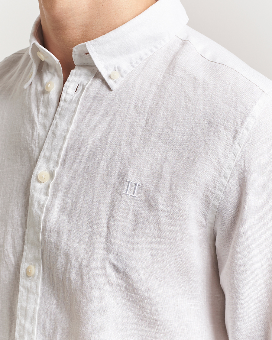 Men | Shirts | LES DEUX | Kristian Linen Shirt White