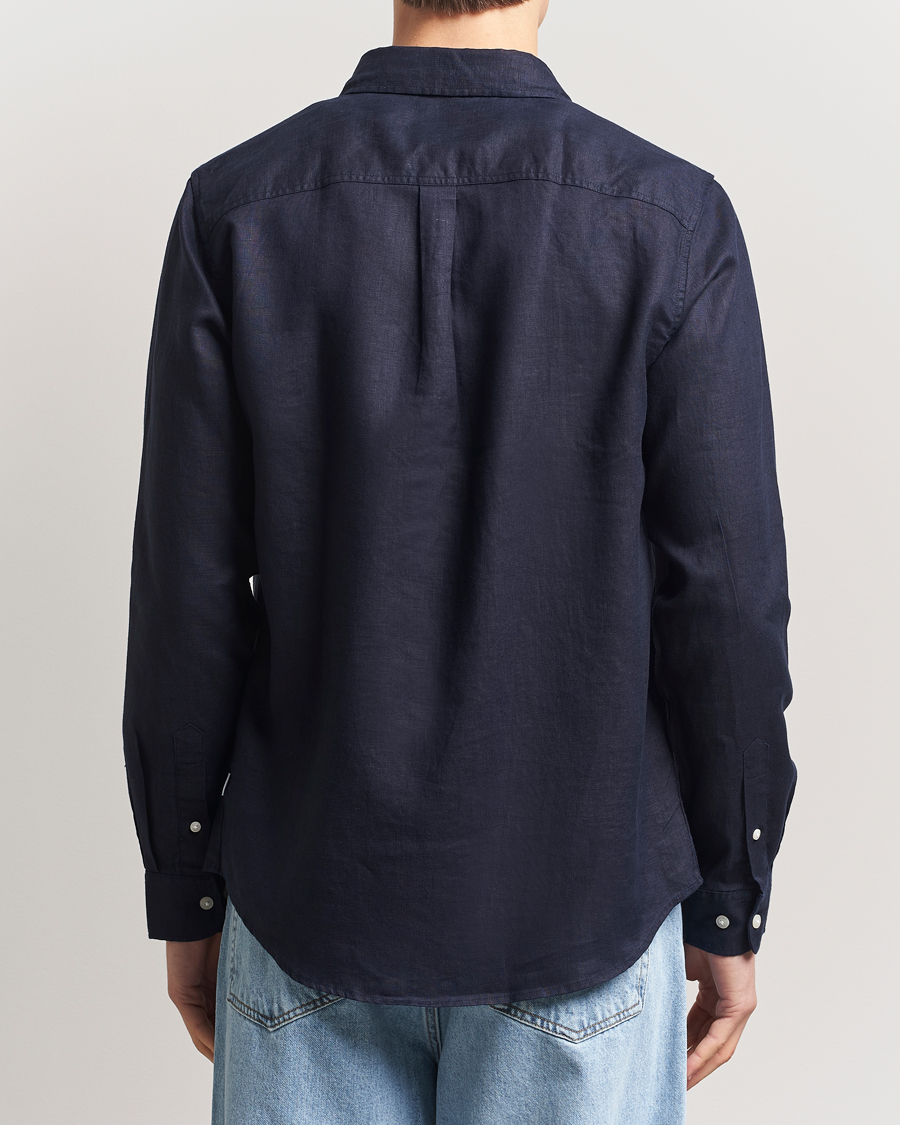 Men | Shirts | LES DEUX | Kristian Linen Shirt Navy