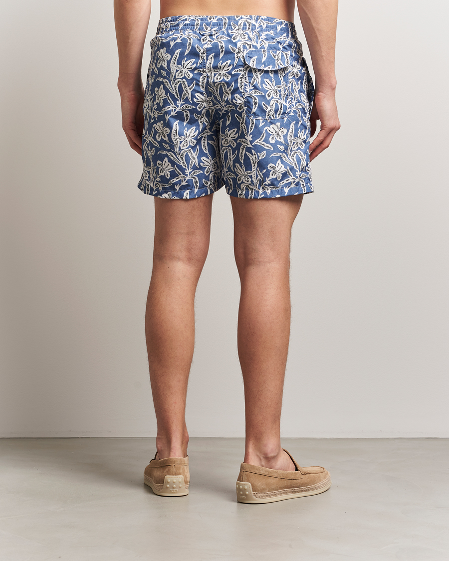 Men | Swimwear | Altea | Printed Swim Shorts Blue