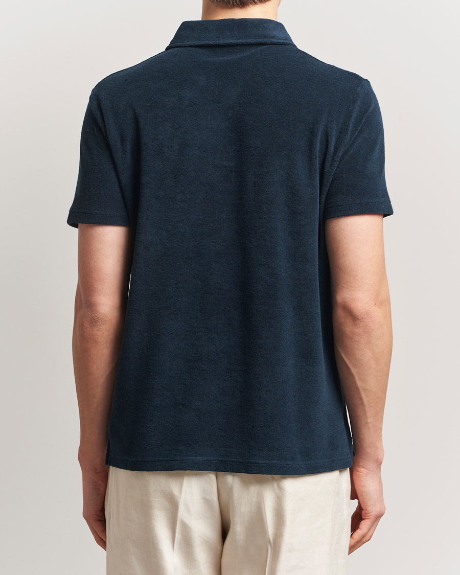 Men | Polo Shirts | Altea | Terry Cotton Polo Navy