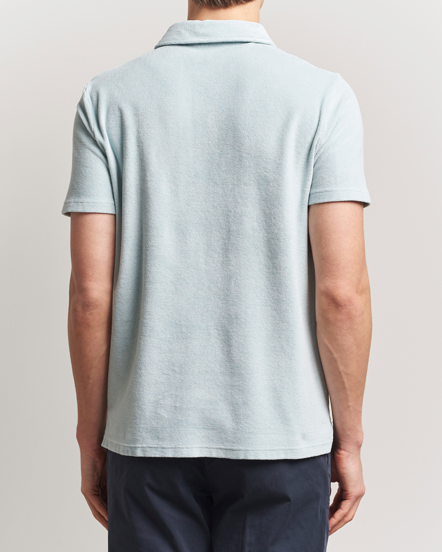 Men | Polo Shirts | Altea | Terry Cotton Polo Teal
