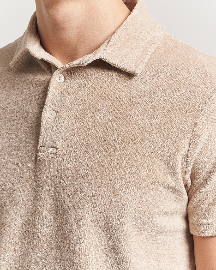 Men | Polo Shirts | Altea | Terry Cotton Polo Beige