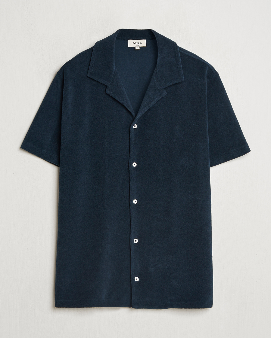 Men | Shirts | Altea | Terry Bowling Shirt Navy