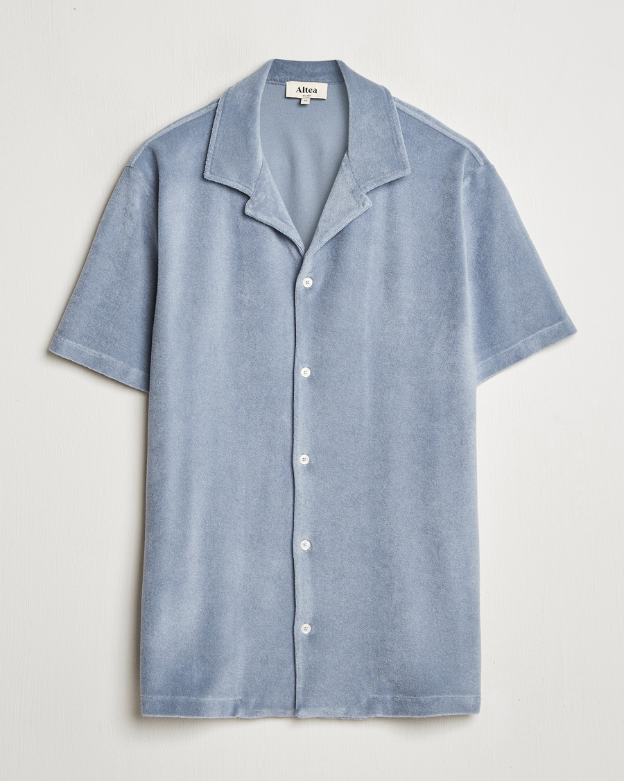 Men | Shirts | Altea | Terry Bowling Shirt Steel