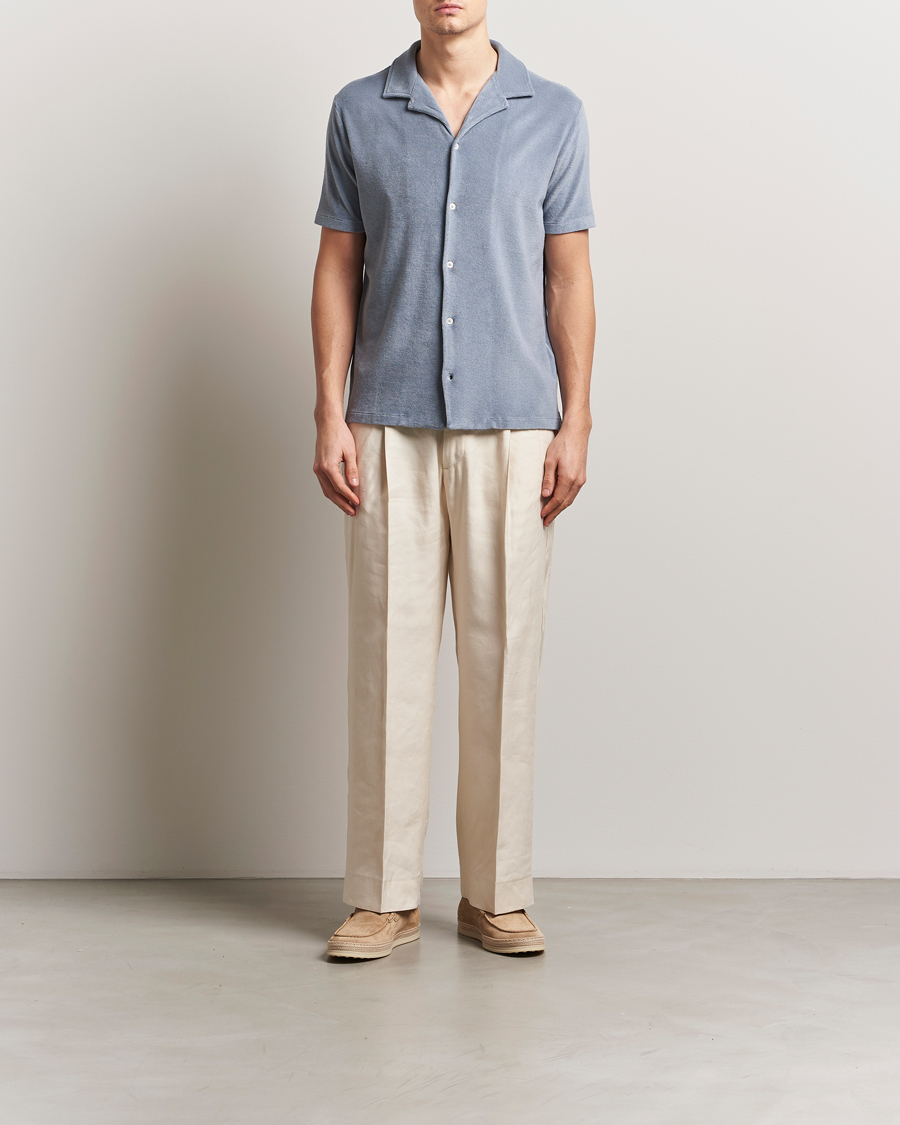 Men | Shirts | Altea | Terry Bowling Shirt Steel