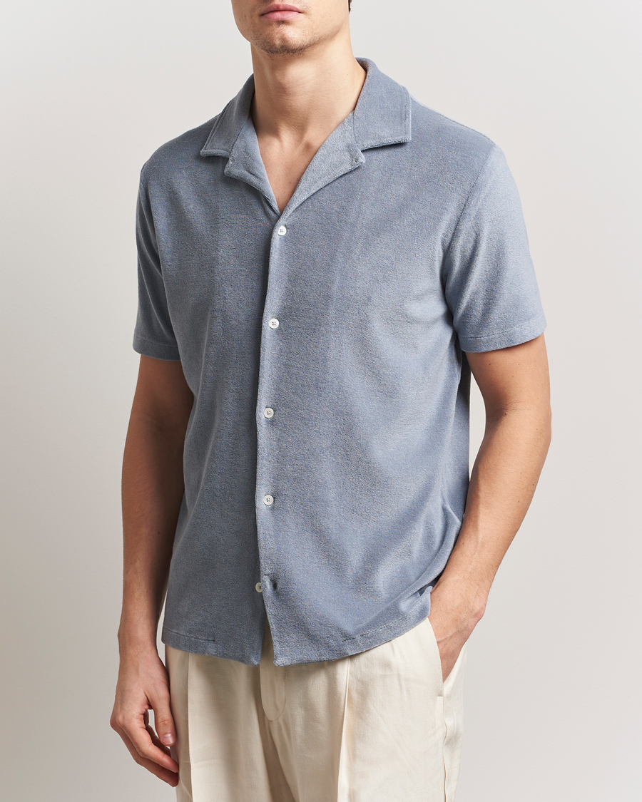 Men | Shirts | Altea | Terry Bowling Shirt Steel