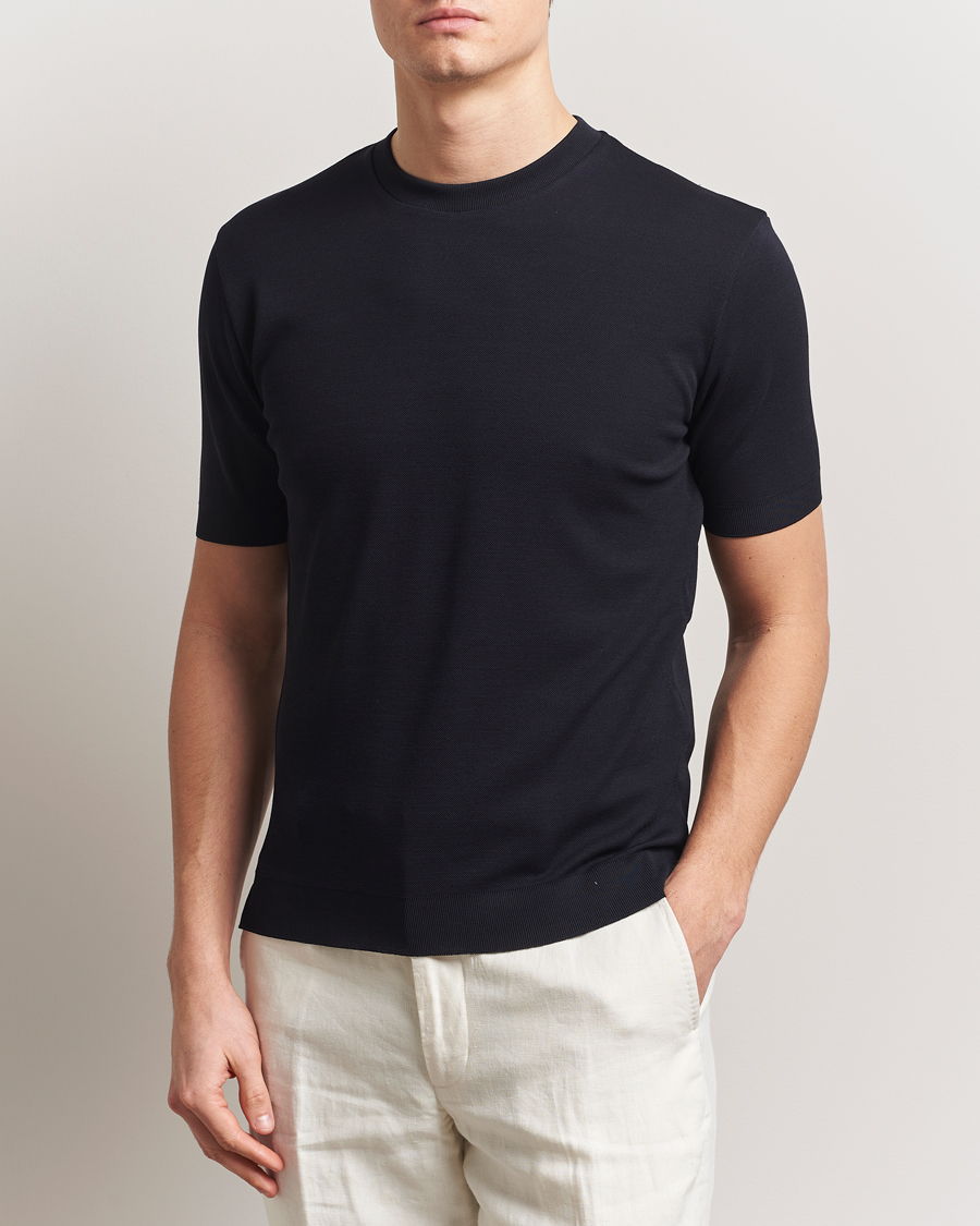 Men | T-Shirts | Altea | Jersey Piquet T-Shirt Navy