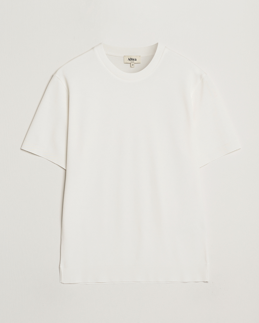 Men | T-Shirts | Altea | Jersey Piquet T-Shirt Off White