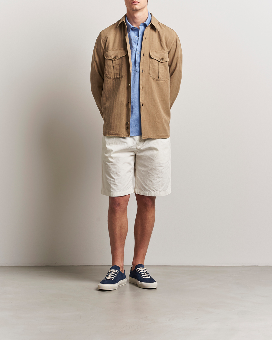 Men | Shirts | Aspesi | Double Pocket Overshirt Off White