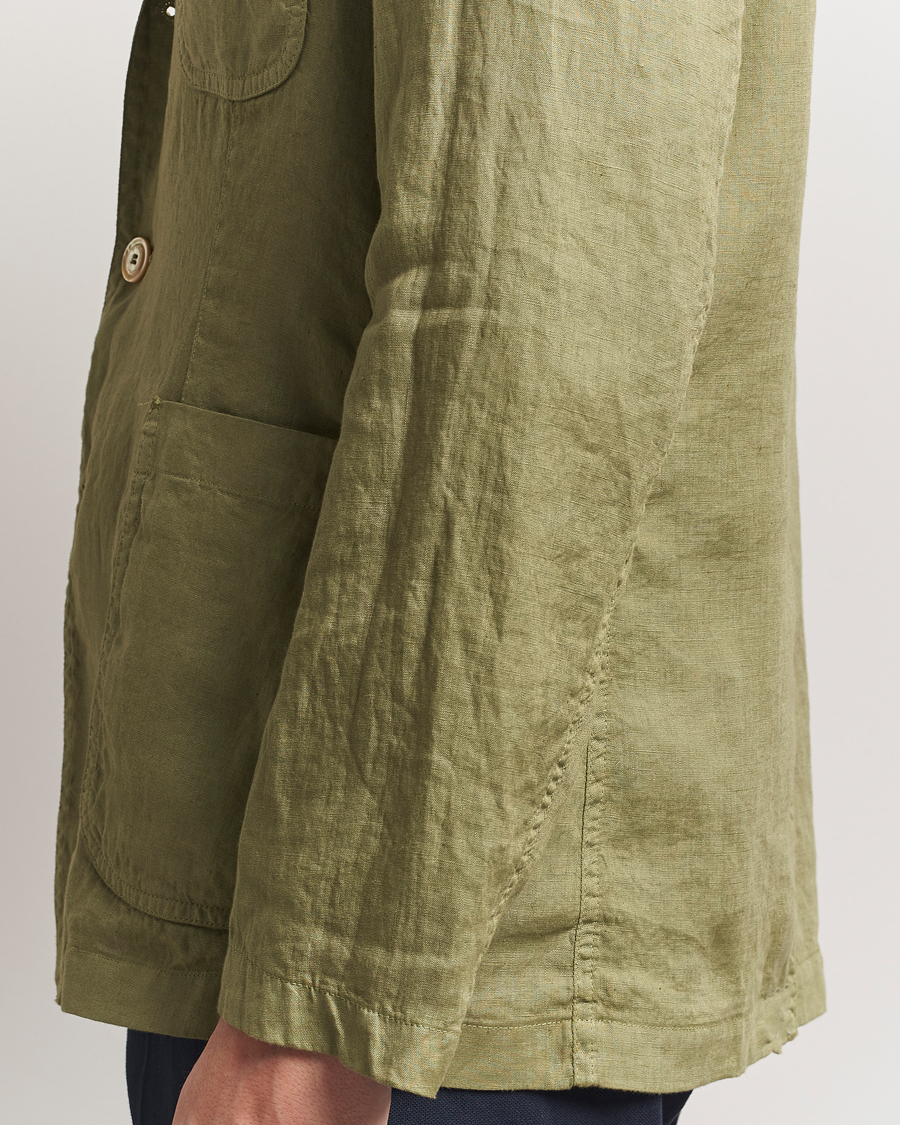 Men | Blazers | Aspesi | Samuraki Linen Blazer Military