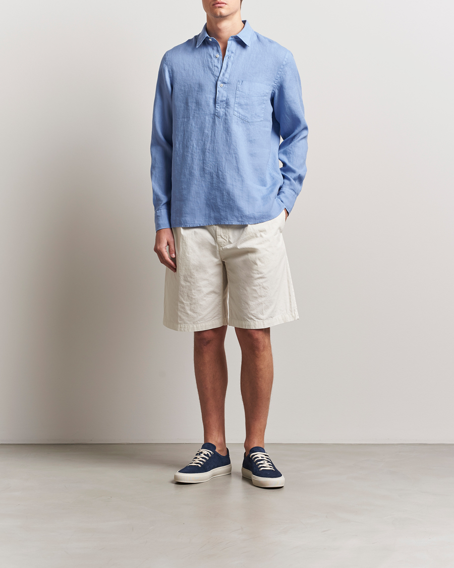 Men | Shorts | Aspesi | Pleated Cotton Shorts Light Beige