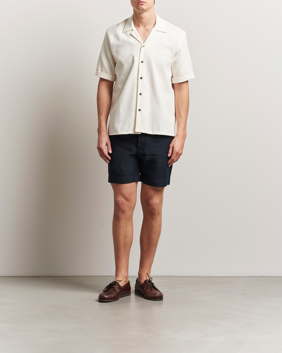 Men | Shorts | Peregrine | Grange Linen Shorts Navy