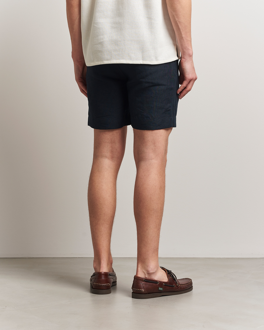 Men | Shorts | Peregrine | Grange Linen Shorts Navy