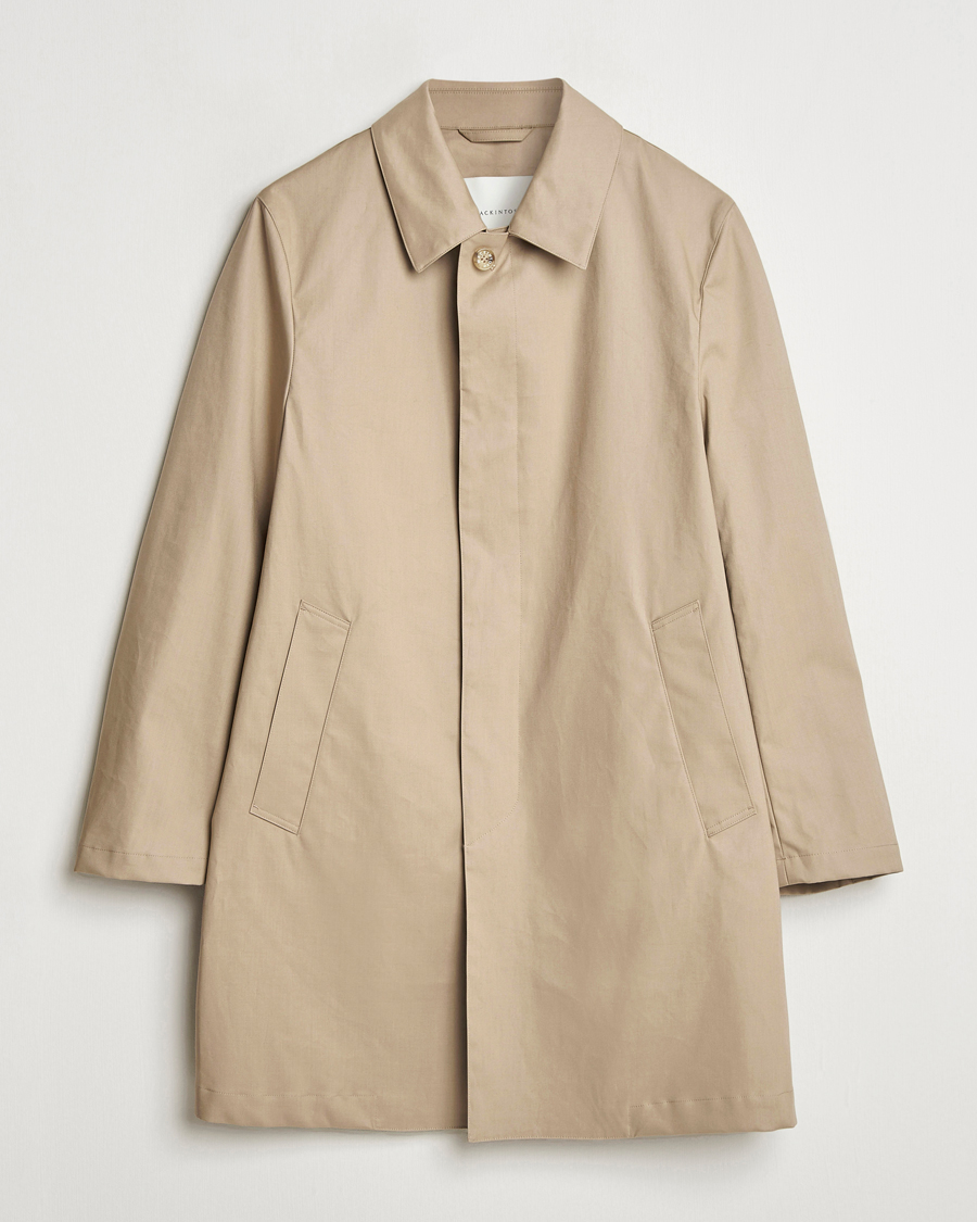Men | Coats & Jackets | Mackintosh | Donoon Car Coat Fawn