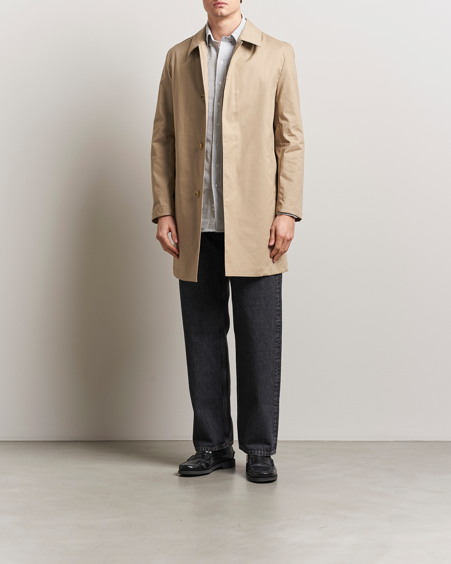 Men | Coats & Jackets | Mackintosh | Donoon Car Coat Fawn