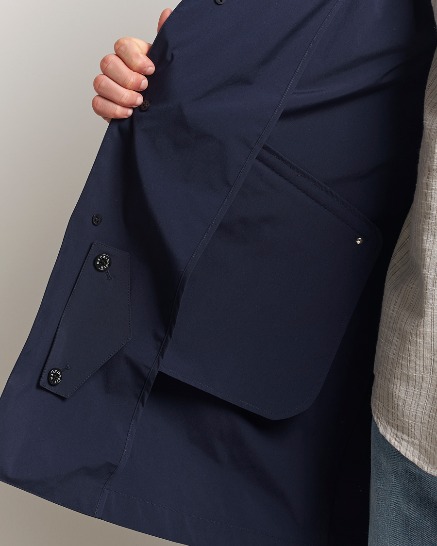 Men | Coats & Jackets | Mackintosh | Humbie GTS Car Coat Navy