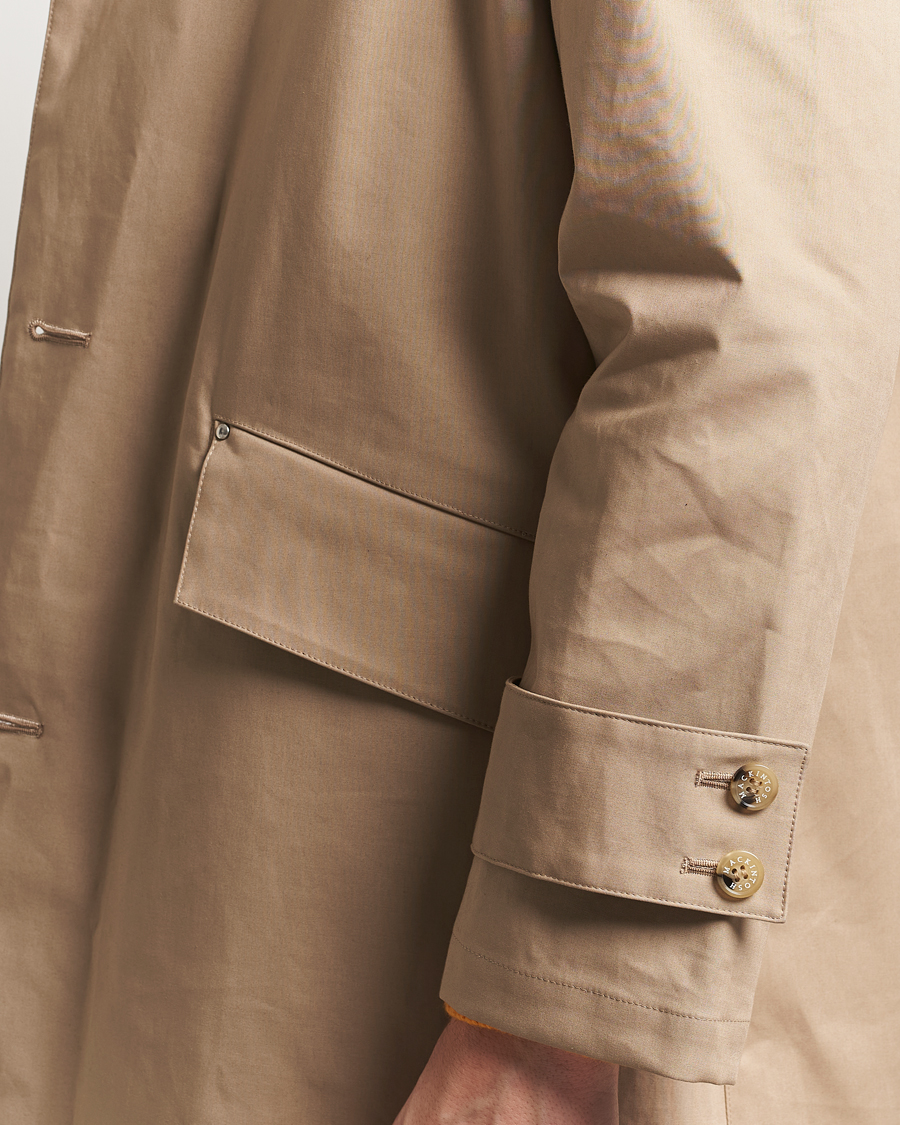 Men | Coats & Jackets | Mackintosh | Humbie GTS Hooded Car Coat Fawn