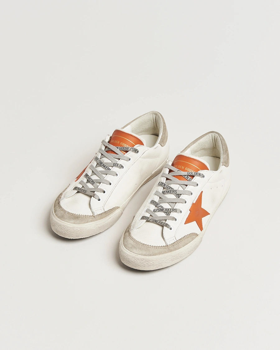 Men | Sneakers | Golden Goose | Super-Star Sneakers White/Orange