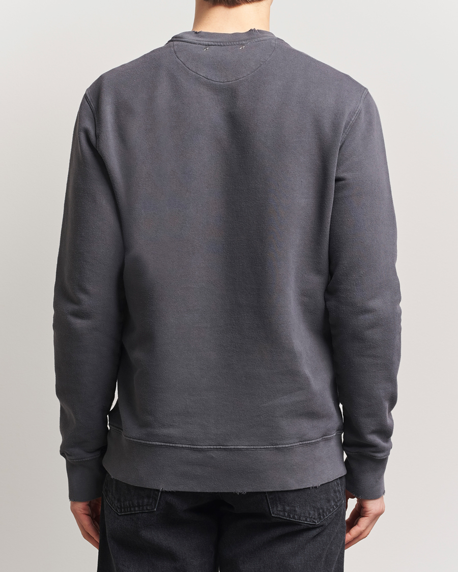 Men | Sweaters & Knitwear | Golden Goose | Distressed Logo Sweatshirt Anthracite