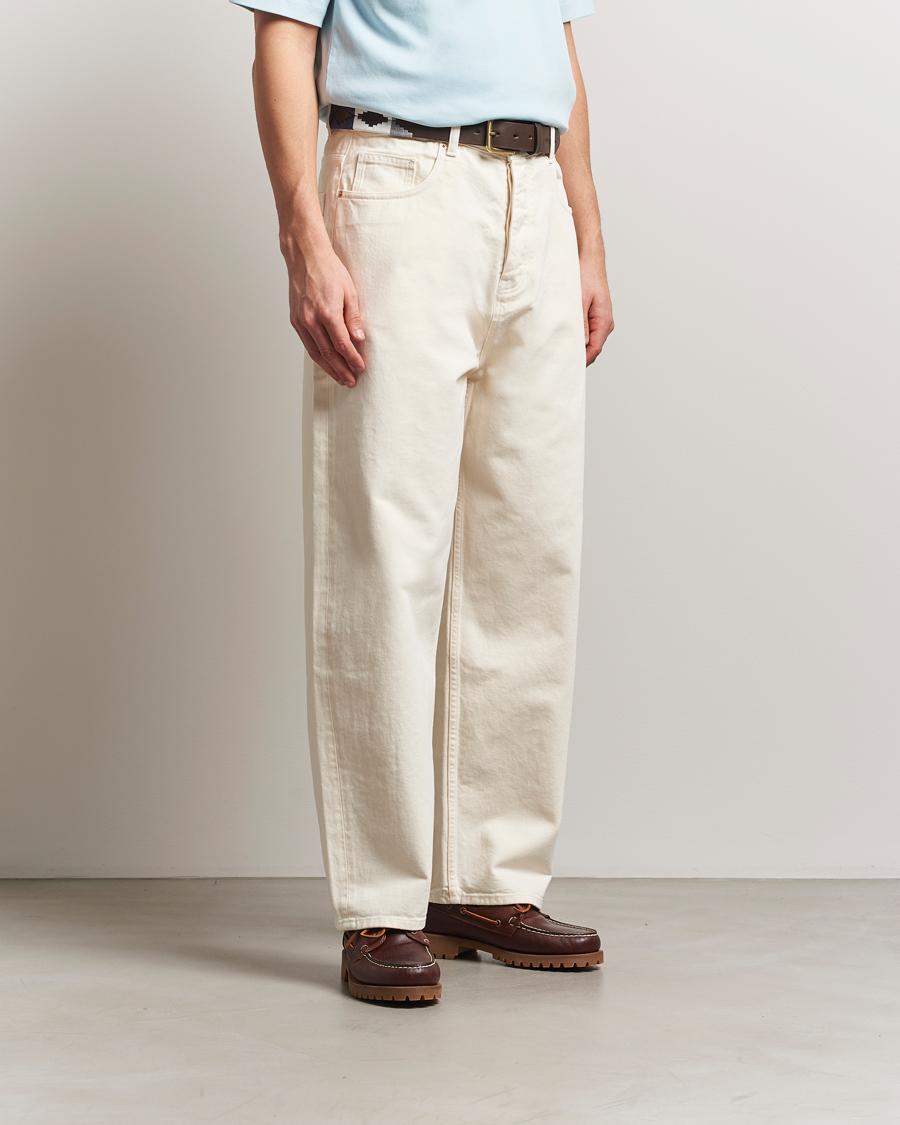 Men | Jeans | Drôle de Monsieur | Wide Fit Jeans Off White