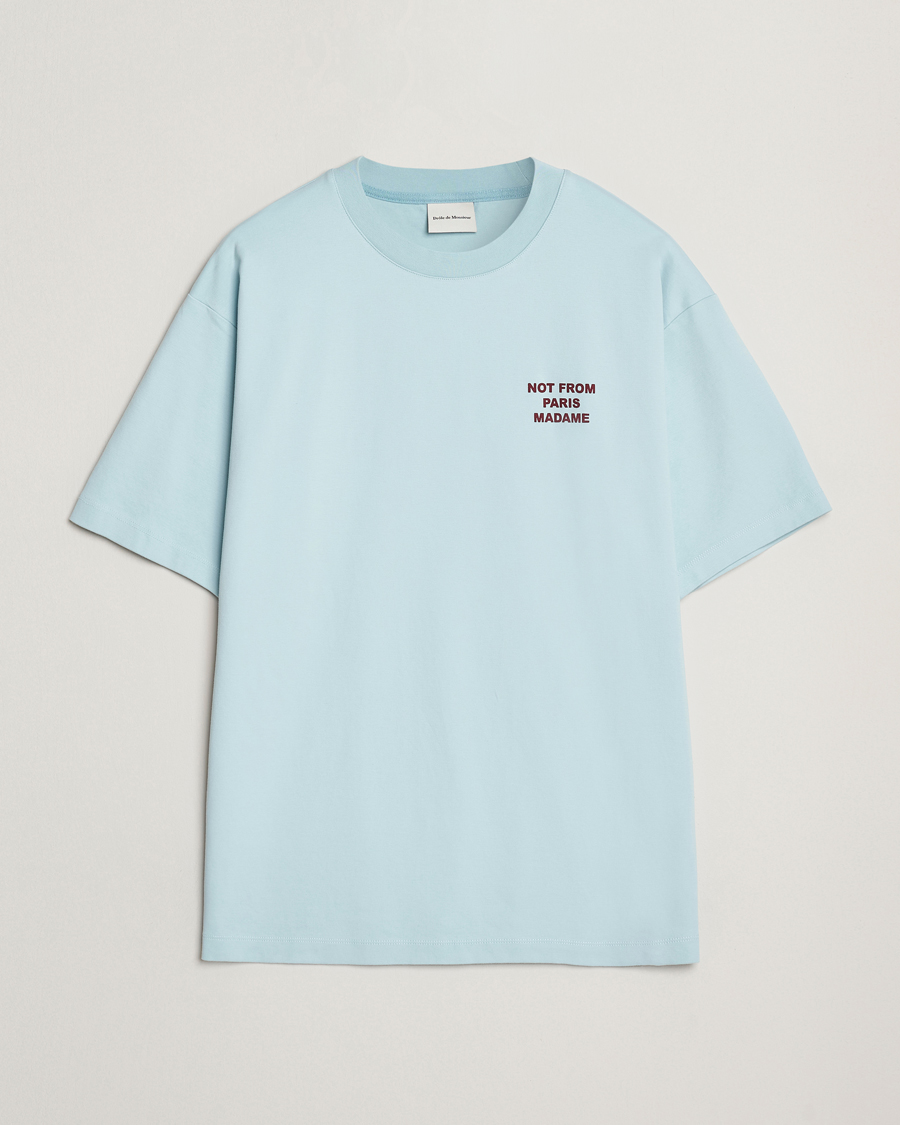 Men | T-Shirts | Drôle de Monsieur | Slogan T-Shirt Light Blue