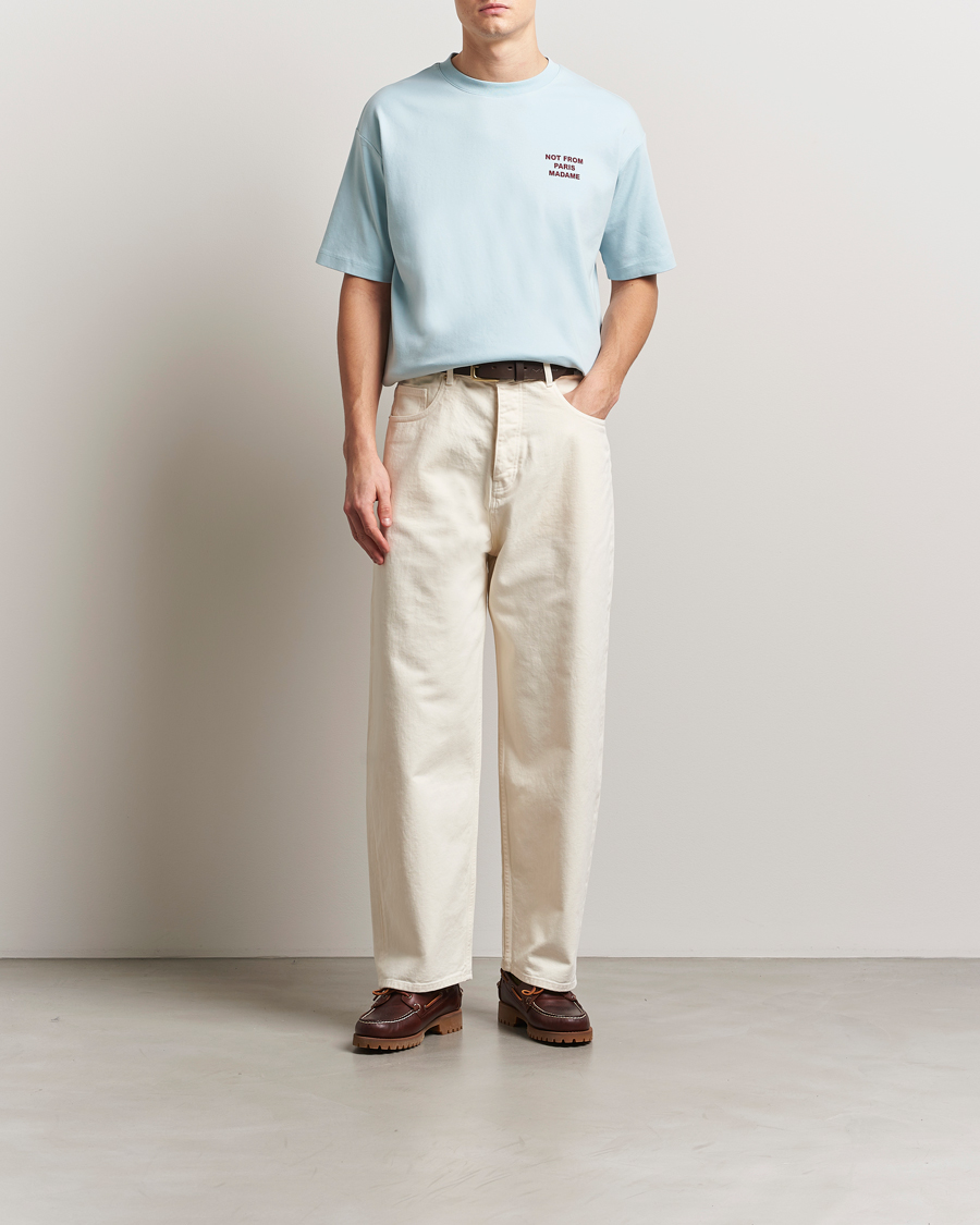 Men | T-Shirts | Drôle de Monsieur | Slogan T-Shirt Light Blue