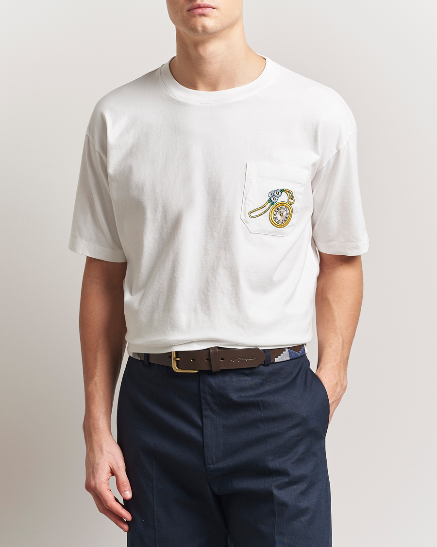 Men | T-Shirts | Drôle de Monsieur | Gousset T-Shirt Off White