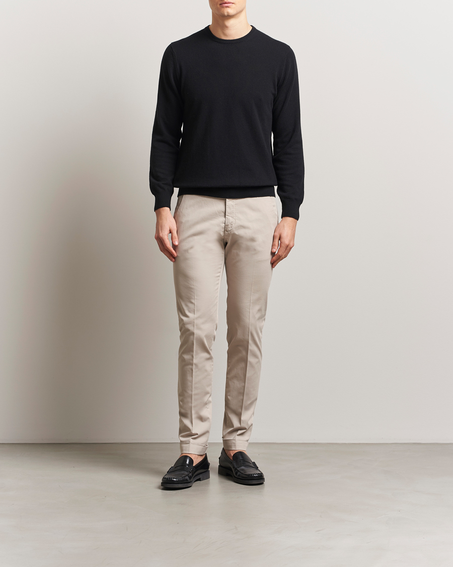 Men | Trousers | Briglia 1949 | Slim Fit Cotton Chinos Beige