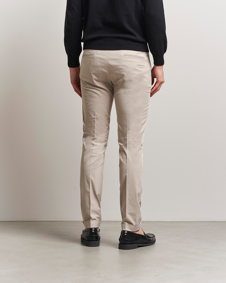 Men | Trousers | Briglia 1949 | Slim Fit Cotton Chinos Beige