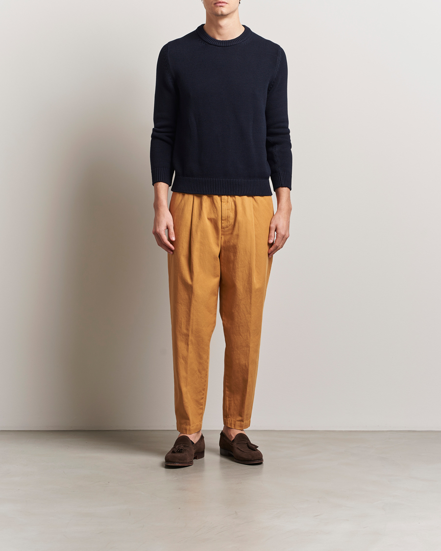 Men | Trousers | Briglia 1949 | Cotton/Linen Drawstring Pants Rust